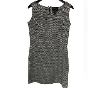 Ashro Black and White Print Dress Womens Size 8